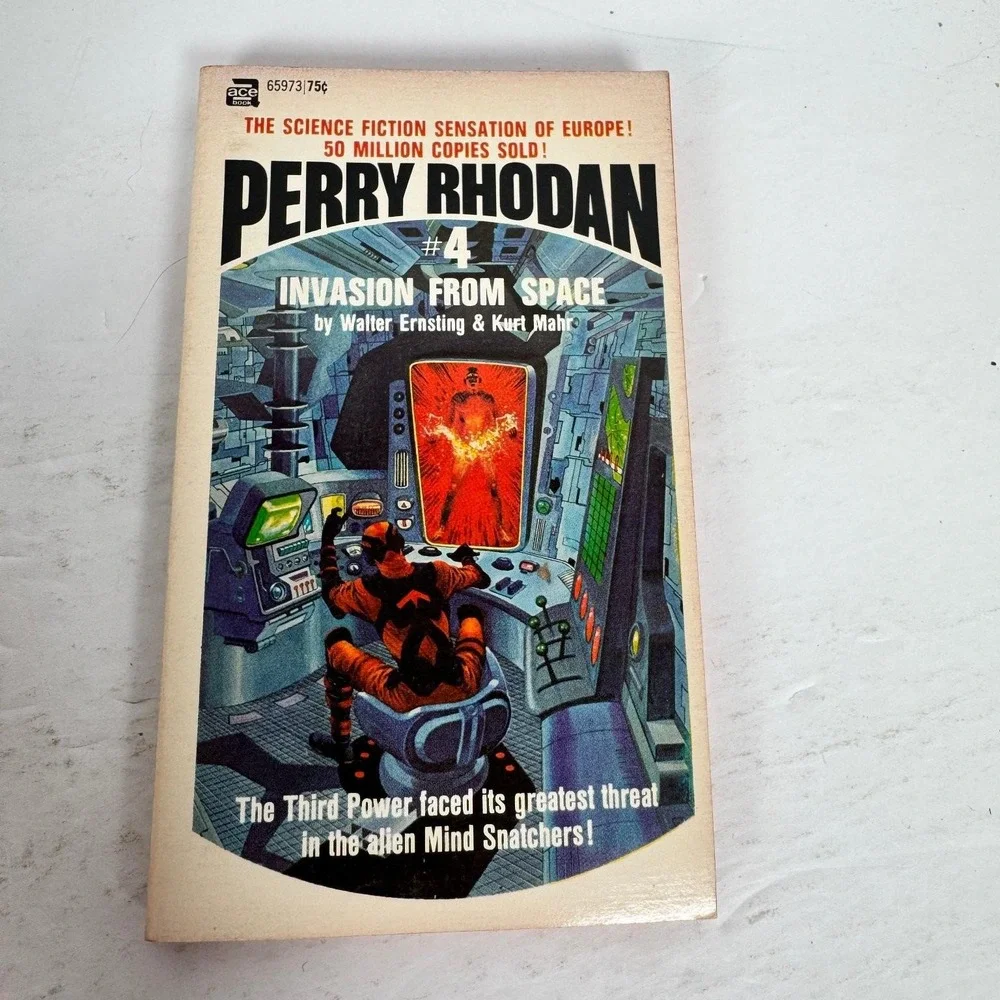Perry Rhodan #4 Invasion From Space 1st Edition 1970 Ace Sci-Fi PB Ernsting Mahr